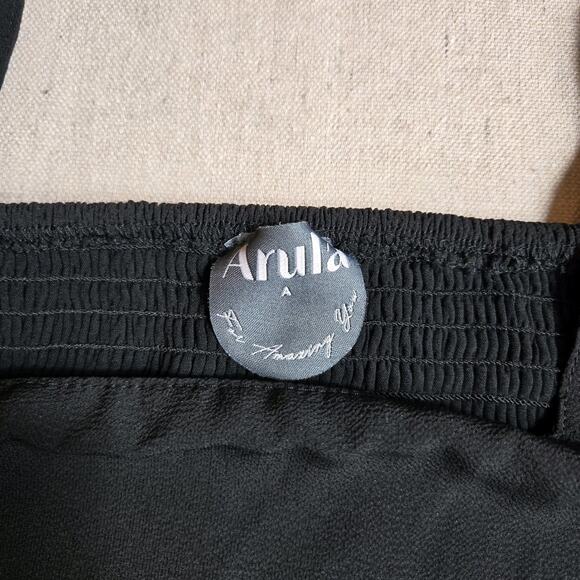 Arula Babydoll Dress Smocked Back Square Neck Puff Sleeve Whimsigoth Size A (1X) - Picture 9 of 13